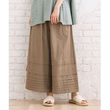 サブストリート(sab street)の【大きいサイズ】 21号(6L～) INDESIGN タックヘムワイドパンツ