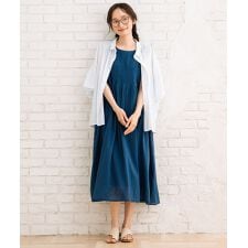 【大きいサイズ】 15号(3L) INDESIGN ピンタックノースリーブワンピース