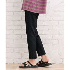 【大きいサイズ】 London Denim [30th]【接触冷感】9分丈デニムパンツ