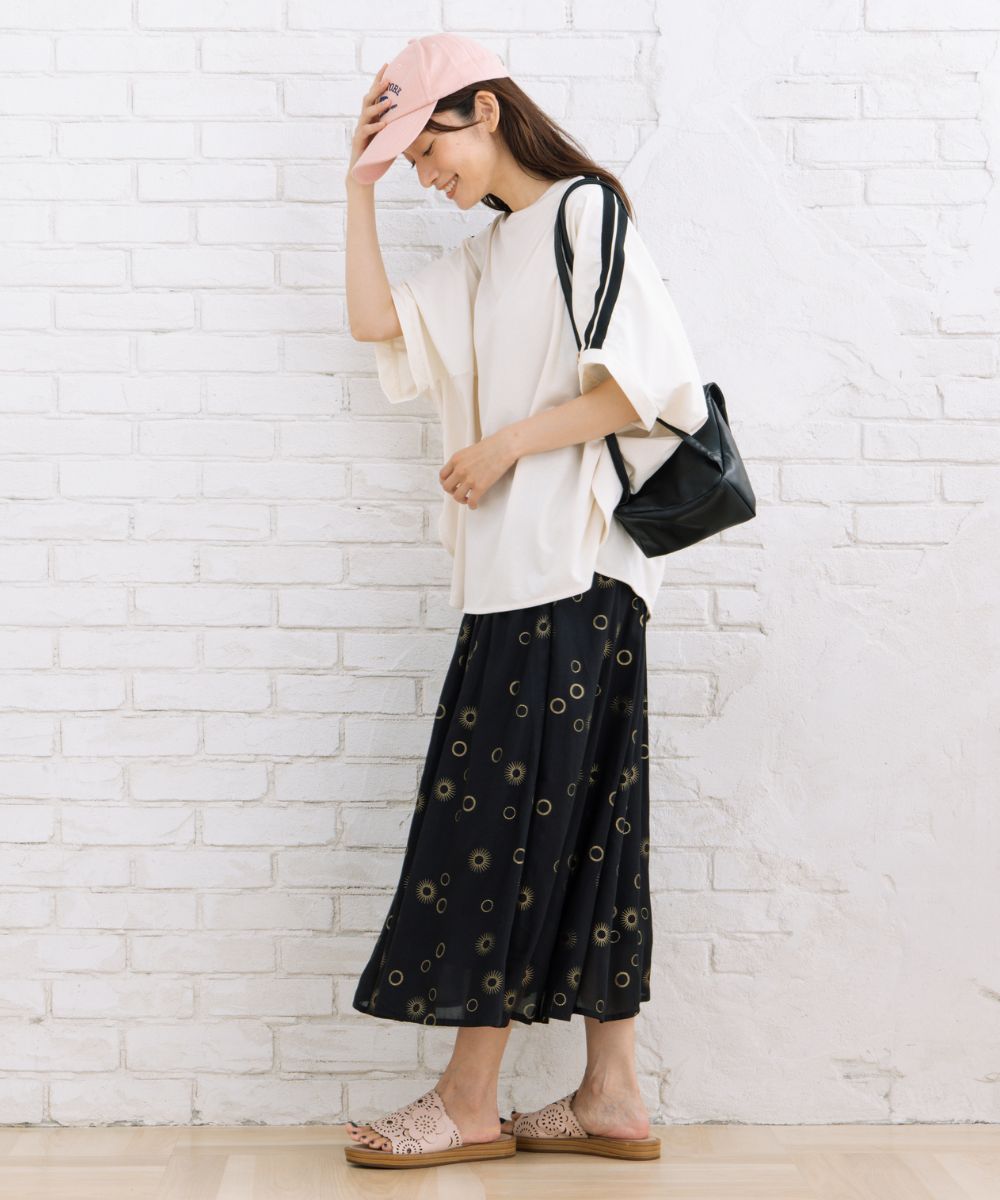 15号(3L) FONTLAB 異素材スリーブラインカットソー | サブストリート