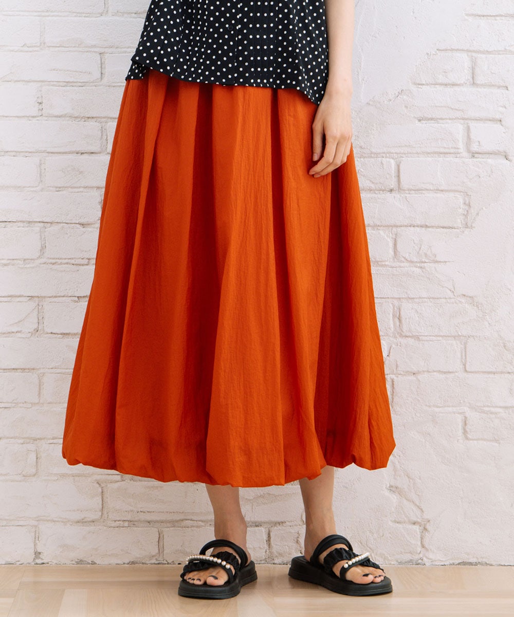 サブストリート（sab street）/21号(6L〜) FONTLAB シアーオーガンバルーンスカート 21号(6L～) FONTLAB シアーオーガンバルーンスカート | サブストリート