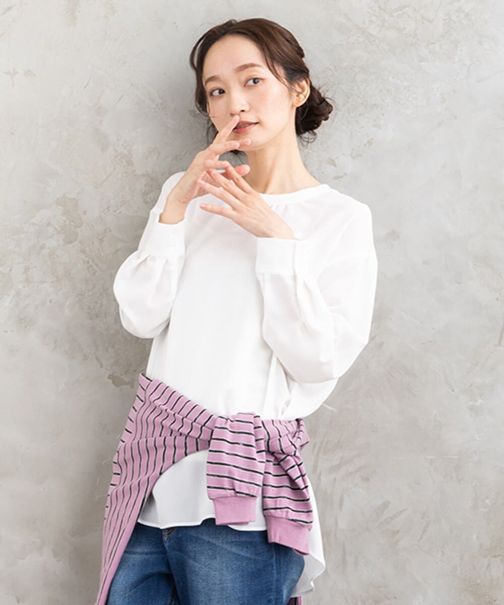 大きいサイズ】 21号(6L～) INDESIGN フラワー＆ペイントアソート