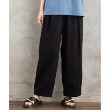 【大きいサイズ】15号(3L) FONTLAB リネンブレンドカーブパンツ