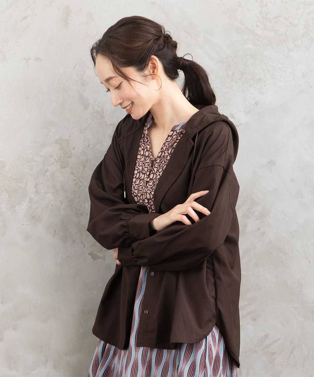 新品ジェイプレスレディス 【洗える】スパンタイプライター ノーカラーブルゾン 洗える】80/1スパンタイプライター ノーカラー ブルゾン / J