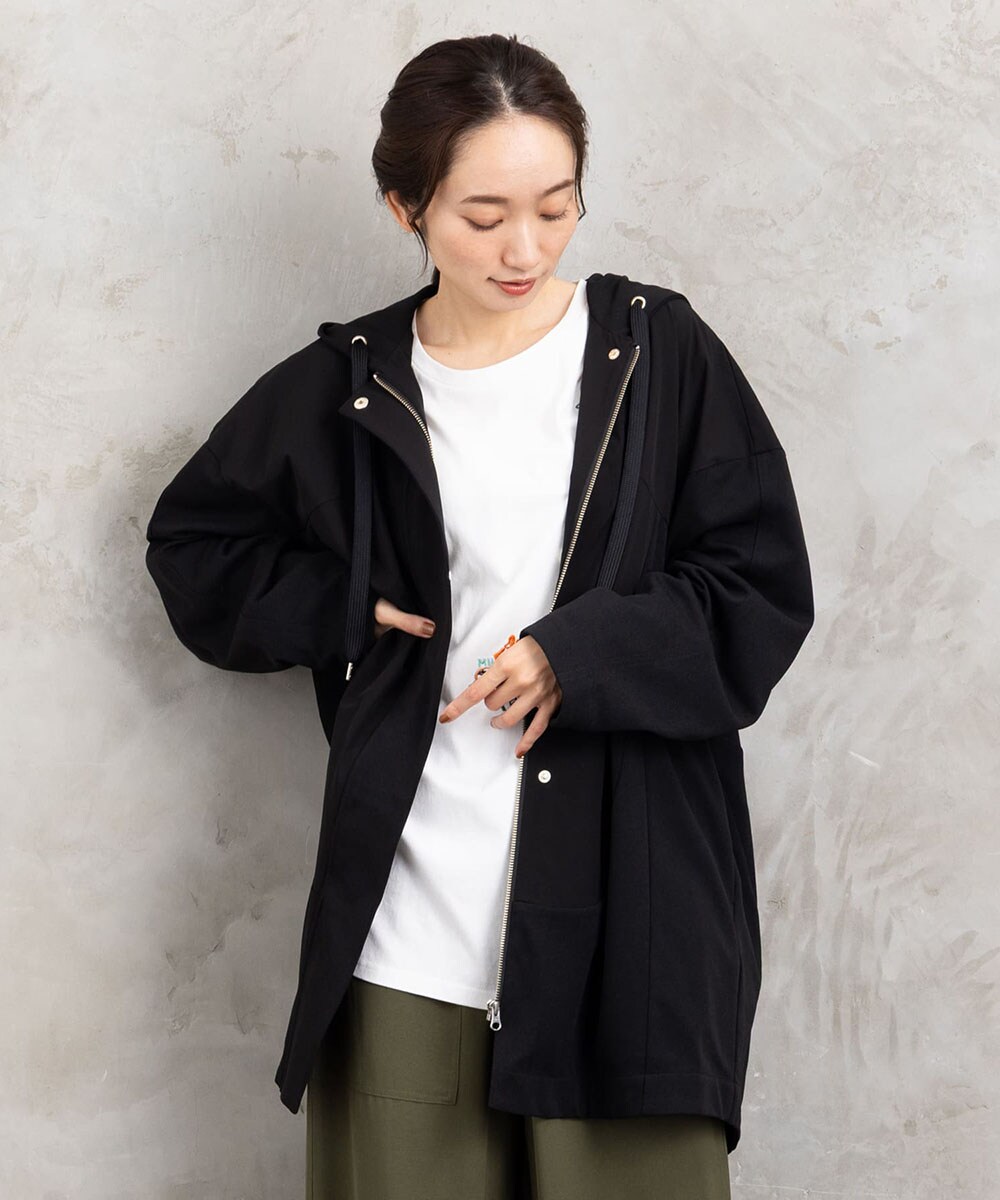 サブストリート（sab street）/【大きいサイズ】 9号・15号(M・3L) FONTLAB ギャザーマウンテンパーカー 大きいサイズ】 9号・15号(M・3L) FONTLAB ギャザーマウンテンパーカー