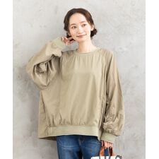 【大きいサイズ】15号(3L) FONTLAB ナイロンタフタコンビプルオーバー