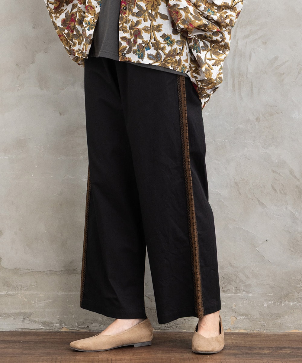 大きいサイズ】21号(6L～) 両面起毛セミワイドパンツ | サブストリート