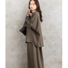 サブストリート(sab street)の【大きいサイズ】【web限定】15号(3L) ラメラインダンボールニットアップ