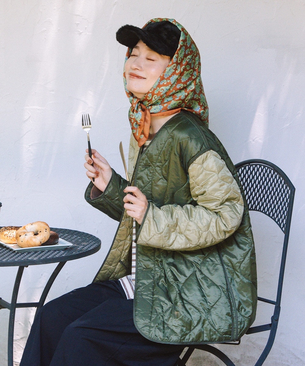 SHIPS any:〈洗濯機可能〉シアー ラミー ボリューム ブルゾン