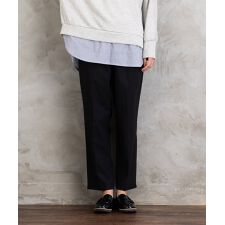 【大きいサイズ】21号(6L～) トロピカルウールセンタープレステーパードパンツ