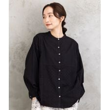 サブストリート(sab street)の【大きいサイズ】21号(6L～) INDESIGN レースパッチワークブラウス