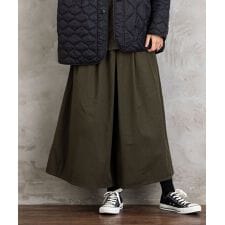 サブストリート(sab street)の【大きいサイズ】INDESIGN コットンツイルワイドパンツ