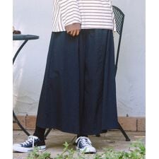 サブストリート(sab street)の【大きいサイズ】21号(6L～) INDESIGN コットンツイルワイドパンツ