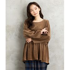 サブストリート(sab street)の【大きいサイズ】【sabstreet bis】【web限定】 カットコーデュロイプルオーバー