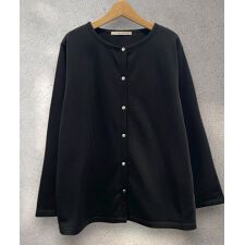 サブストリート(sab street)の【大きいサイズ】【sabstreet bis】【web限定】ドットボタンカーディガン