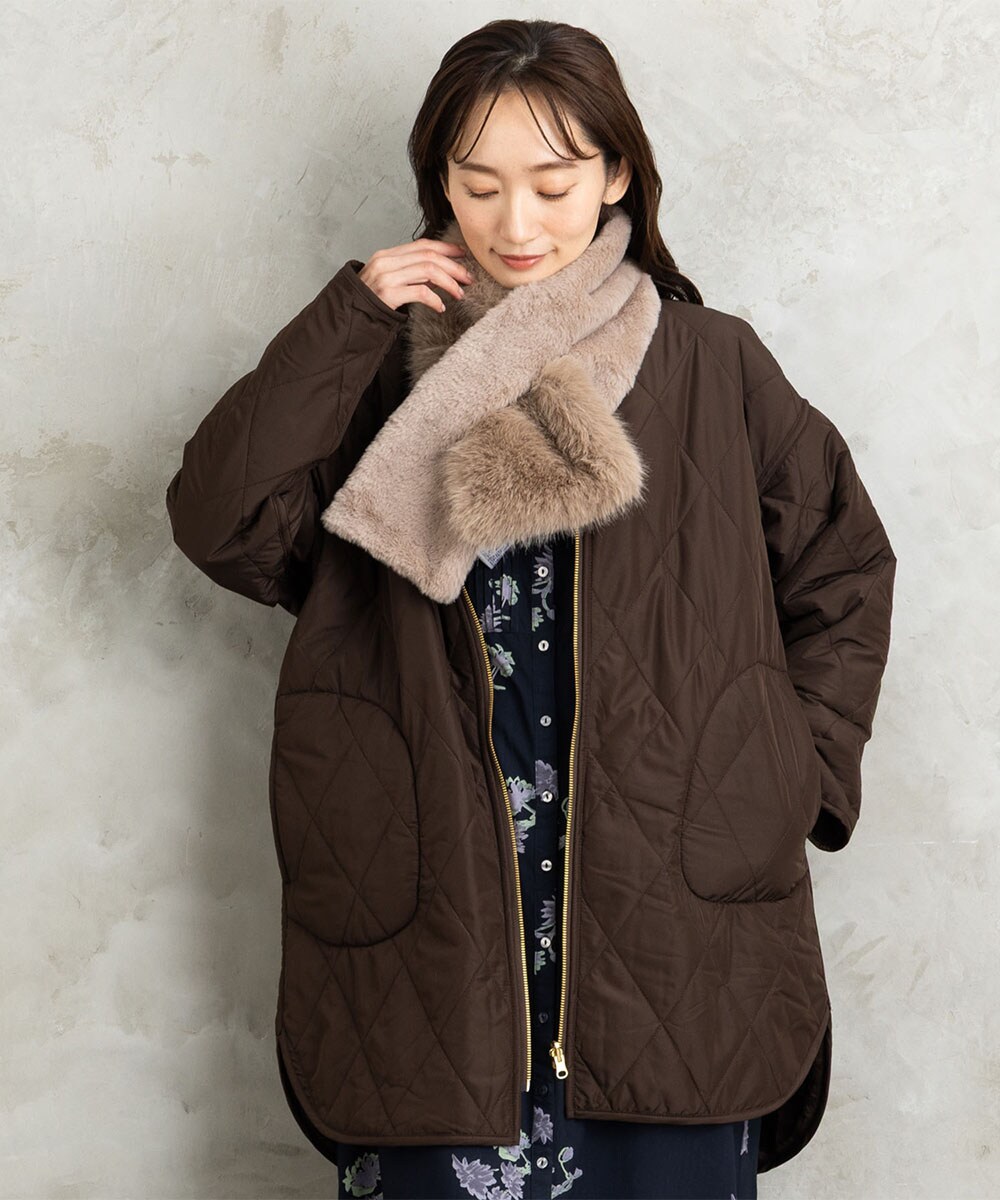 大きいサイズ　sab street ラクーンファー　ピーコート 15号 大きいサイズ sab street ラクーンファー ピーコート 15号