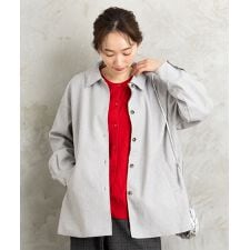 【大きいサイズ】21号(6L～) FONTLAB ライトメルトンシャツジャケット