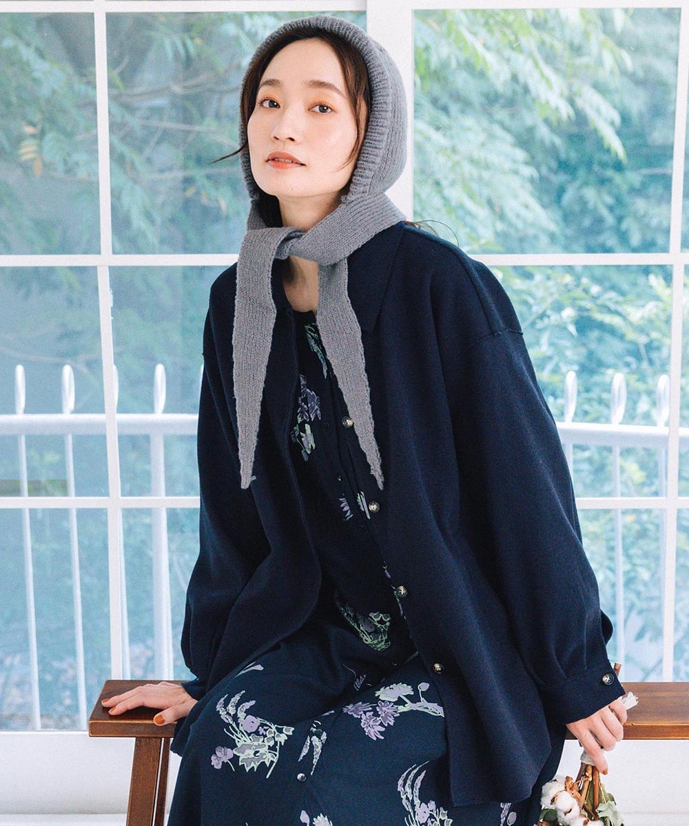 サブストリート（sab street）/【大きいサイズ】21号(6L〜) FONTLAB ライトメルトンシャツジャケット 大きいサイズ】21号(6L～) FONTLAB ライトメルトンシャツジャケット