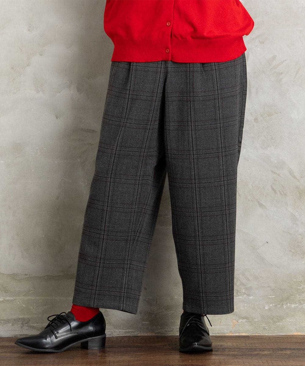 サブストリート（sab street）/【大きいサイズ】21号(6L〜) 両面起毛セミワイドパンツ 大きいサイズ】21号(6L～) 両面起毛セミワイドパンツ | サブストリート