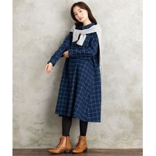 サブストリート(sab street)の【大きいサイズ】【sabstreet bis】【web限定】 起毛シャツワンピース