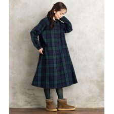 サブストリート(sab street)の【大きいサイズ】【sabstreet bis】【web限定】 起毛シャツワンピース