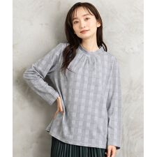 【大きいサイズ】21号(6L～) 【吸湿・発熱】裏起毛モックネックインナーカットソー