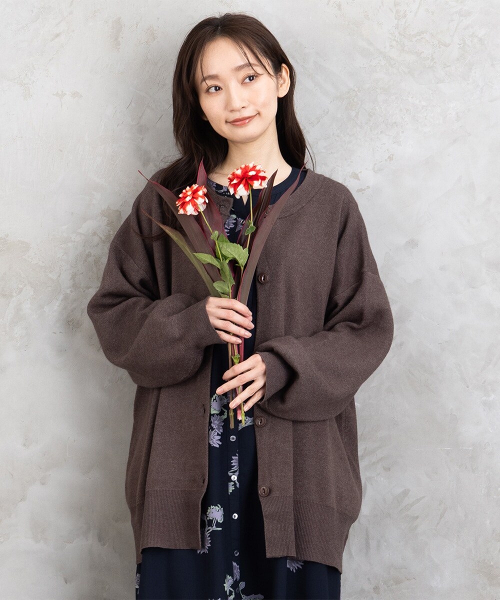 大きいサイズ】クルーネックカーディガン | サブストリート(sab street