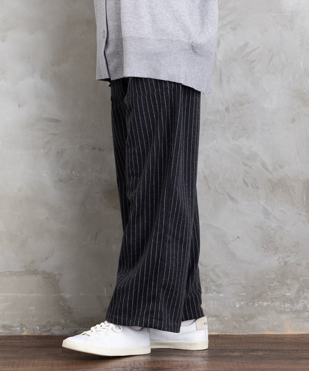 大きいサイズ】21号(6L～) 両面起毛セミワイドパンツ | サブストリート