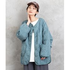 サブストリート(sab street)の【大きいサイズ】【sabstreet bis】【web限定】 中綿キルティングジャケット