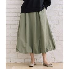 【大きいサイズ】【sabstreet bis】【web限定】 ナイロンバルーンスカート