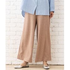 【大きいサイズ】indi&cold 千鳥柄カットソーパンツ