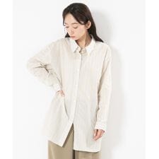 【大きいサイズ】ストライプジャカードシャツ