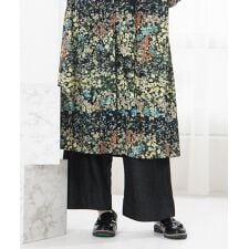 【大きいサイズ】INDESIGN ピンタックラインデニムパンツ