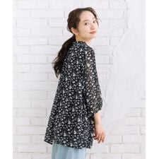 【大きいサイズ】【sabstreet bis】【web限定】 アソートプリントシフォンブラウス