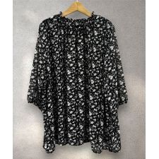 【大きいサイズ】【sabstreet bis】【web限定】 アソートプリントシフォンブラウス