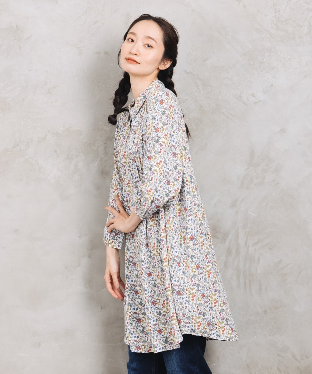sabstreet bis】【web限定】 アソートプリントピンタックシャツ