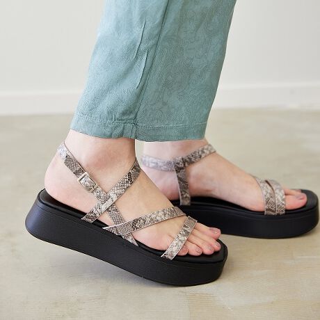 21春夏新作 厚底ラインストラップサンダル ジェリービーンズ Jelly Beans ファッション通販 マルイウェブチャネル Cb002 156 09 01