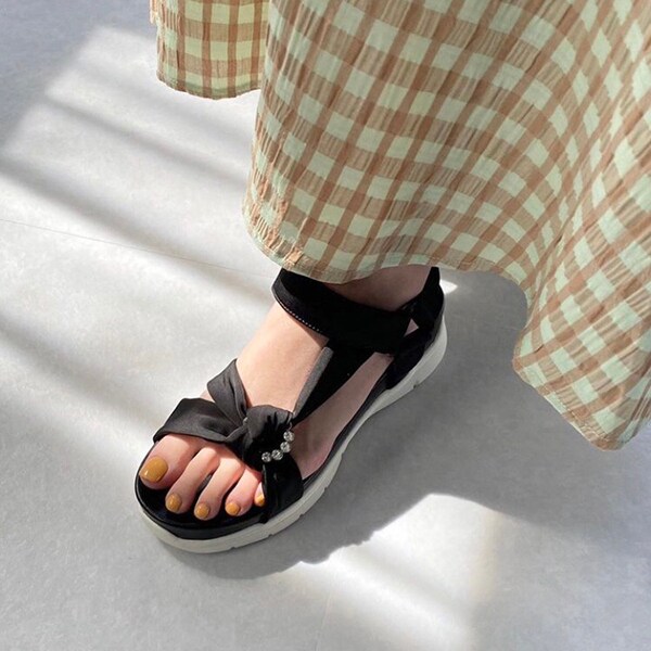 23春夏新作】ビジューターバンスポーツサンダル | マルイウェブチャネル