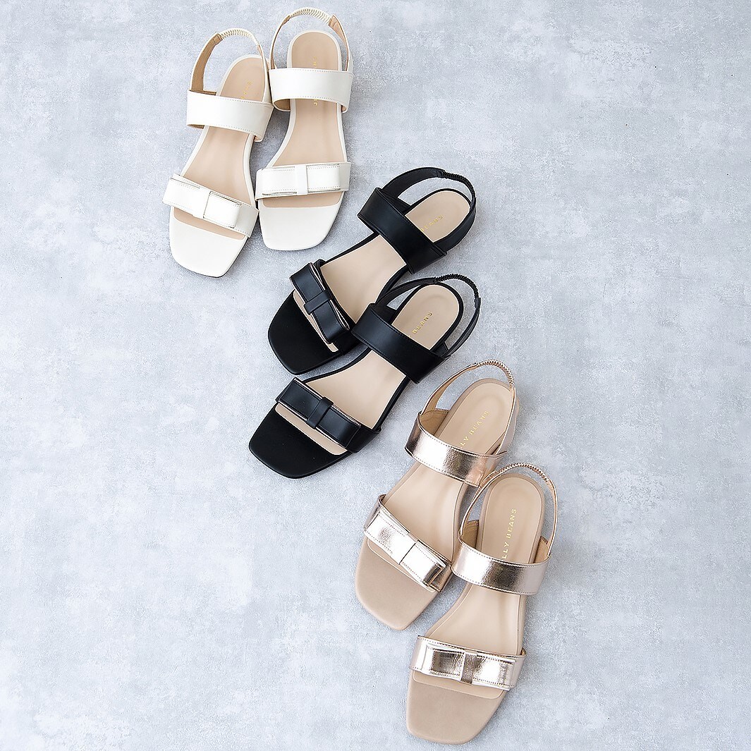 ドットメッシュリボンモチーフサンダル(サンダル)｜シューズ｜SNIDEL