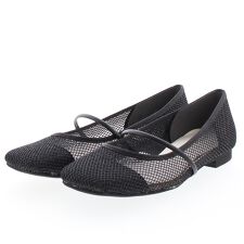 【25春夏新作】シアーラメメッシュストラップスクエアトゥパンプス