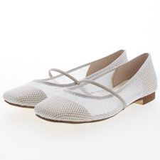 【25春夏新作】シアーラメメッシュストラップスクエアトゥパンプス