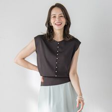 【新色追加】ルシンダ前後2wayパールニット≪手洗い可能≫