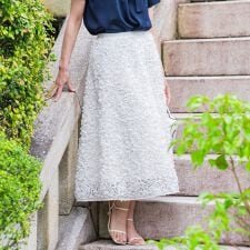 フラワーチュールスカート