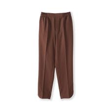 【新色追加】ストレッチドビー裾スリットパンツ≪洗濯機で洗える≫