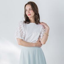 シアーフラワージャガードプルオーバー≪洗濯機で洗える≫