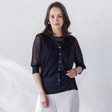 ラメニットカーディガン