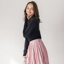 シアーベロアカットソー≪手洗い可能≫