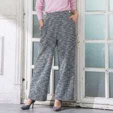 ツイードラメワイドパンツ