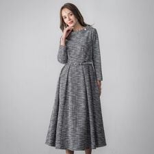 ツイードラメワンピース