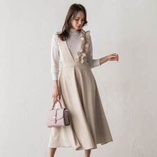 ダンボールフリルジャンパースカート